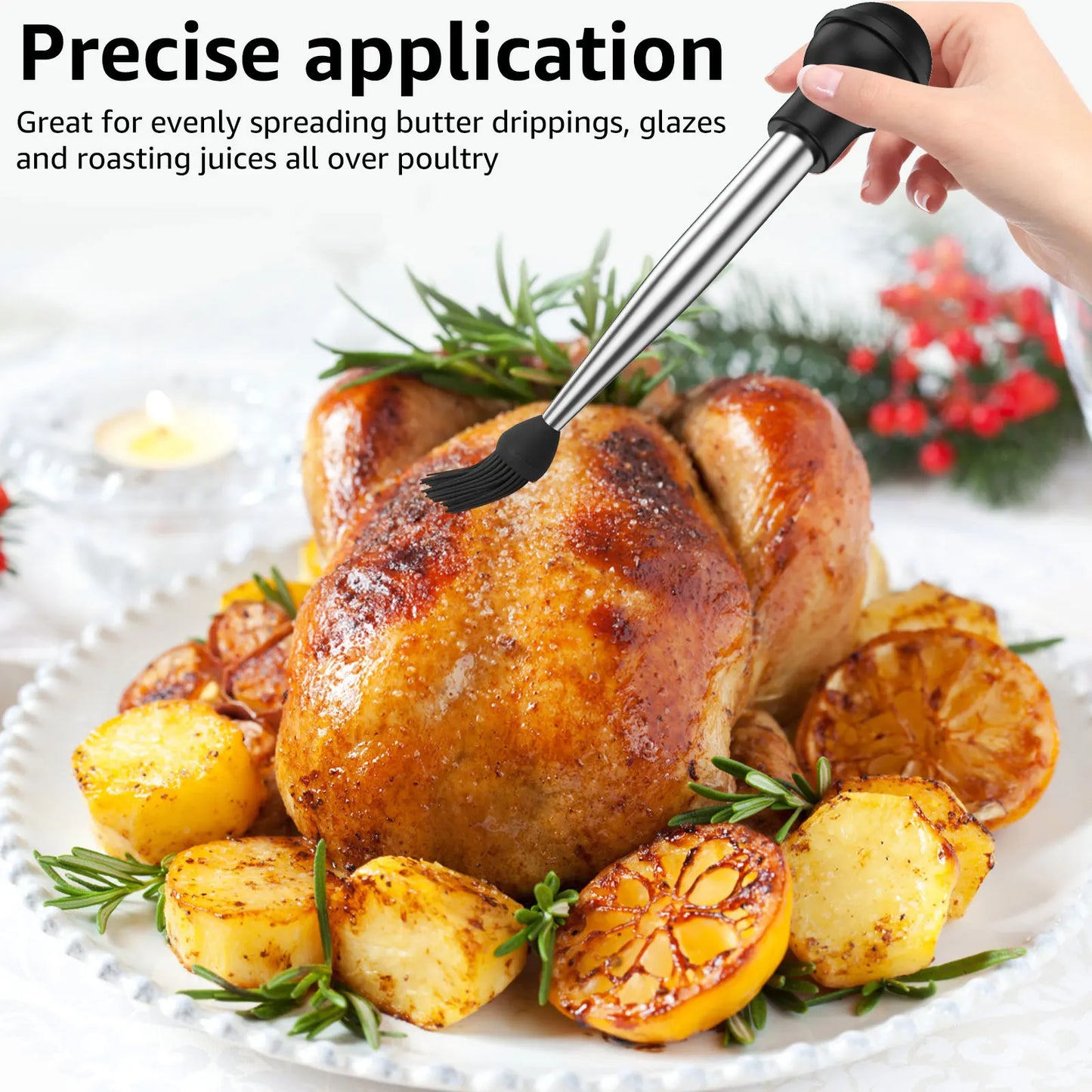 Seasoning Sauce Injection Pump BBQ Meat Syringe Turkey Chicken Squirt for Home Kitchen Cooking Marinade Tool Injection Dropper