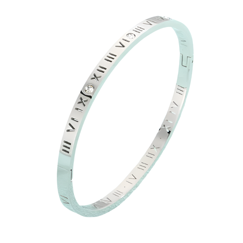 Hemasa Roman Bracelet For Women Stainless Steel Jewelry Accessories