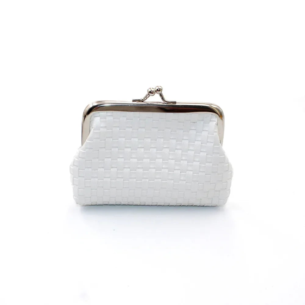 2024 New Lipstick Storage Bag Pure Color Fans You Short Clip Package Lady Crocodiel Pattern Kiss Lock Coin Purse  Cute Wallet