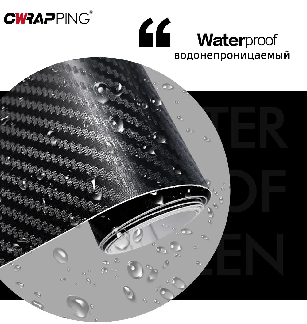 2D 3D 4D 5D 6D Carbon Fiber Vinyl Wrap Film Waterproof Car Stickers Console Computer Laptop Skin for Auto Motorcycle Accessories