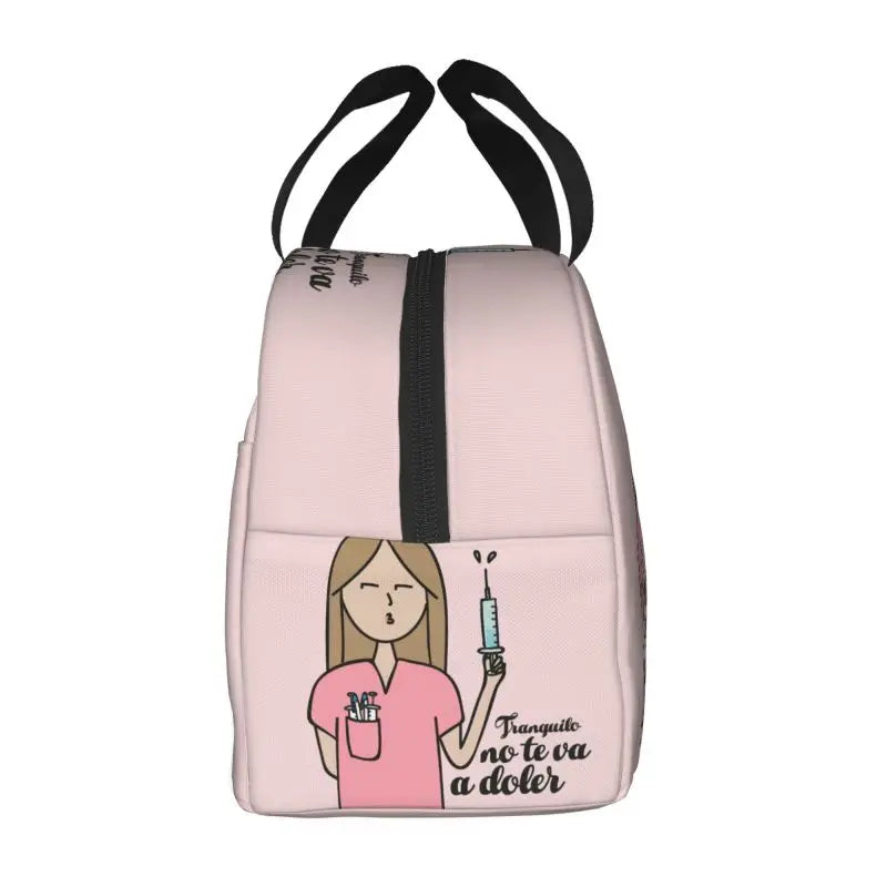 Hemasa  Nurse Lunch Bag Women Portable Cooler Thermal Insulated Lunch Box