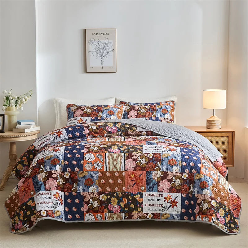 Tejesa Lightweight Bed Coverlets for All Seasons/ Soft Bedspreads Queen Quilt Bedding Set with Pillow Shams, Quilt Queen King Coverlet