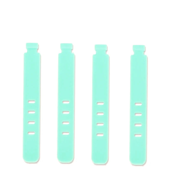 Tejesa 20/12 Pcs  Cable Ties Cord Organizer Management Silicone Wire Holder Straps Zip Clips Reusable Tie Wraps Keeperwinder Rubber