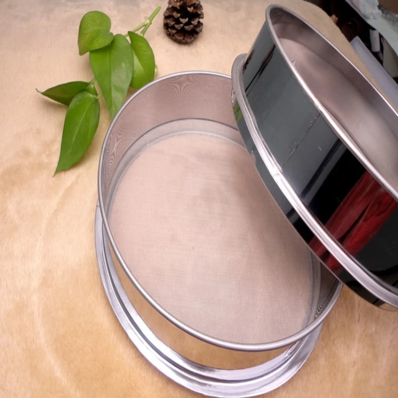 Hemasa 4-500M Round Stainless Steel Shakers Kitchen Flour Powder Filter Screen Soil Strainer