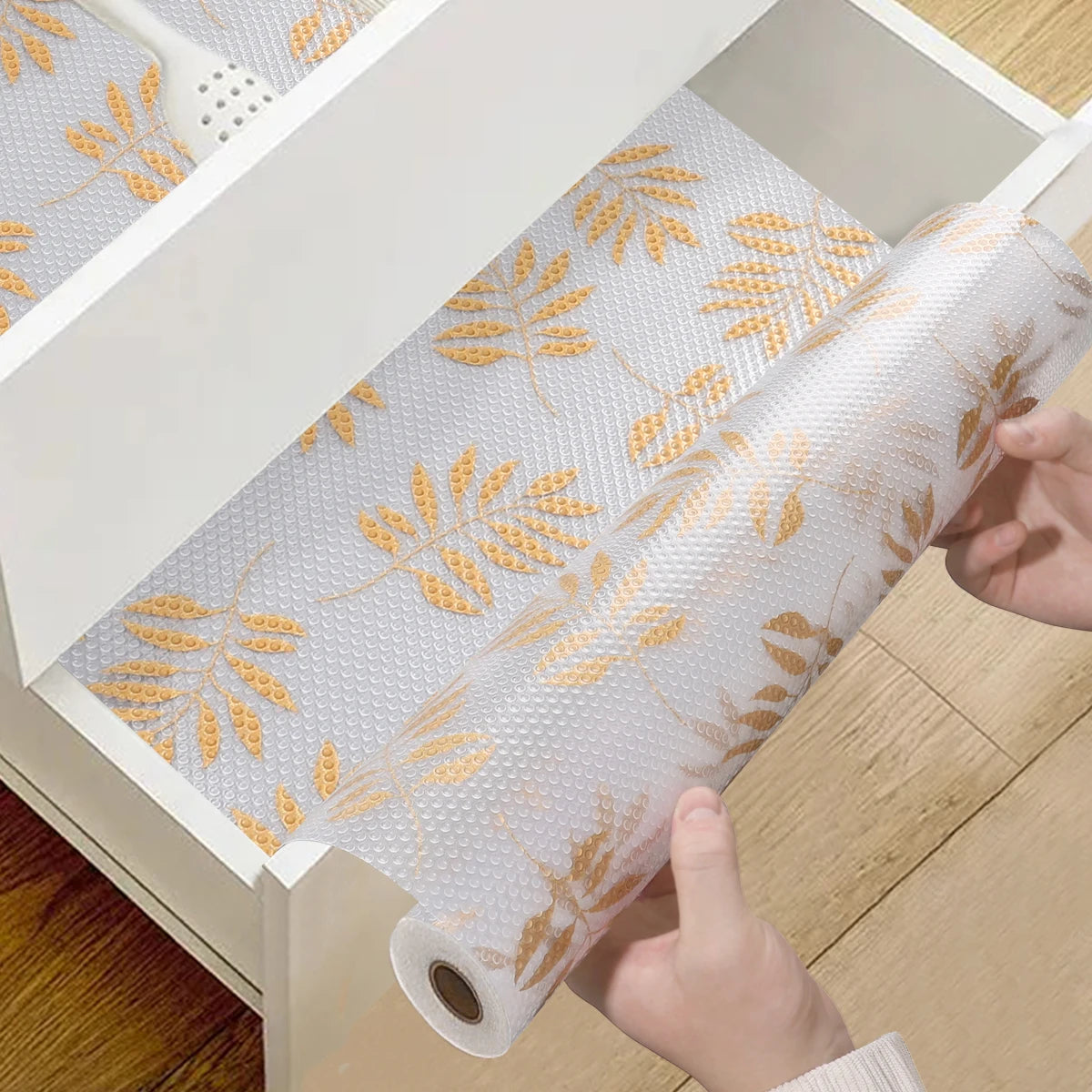 Tejesa 30x130CM Non-Adhesive Kitchen Cabinets Shelf Liner Non-slip Waterproof Drawer Liners for Cupboard Dresser Bathroom Kitchen