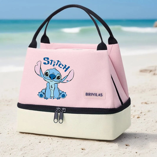 Tejesa Reusable Portable Insulated Cooler Tote with Fixed Shoulder Strap, Zip Closure, School, Picnic, Office, Beach