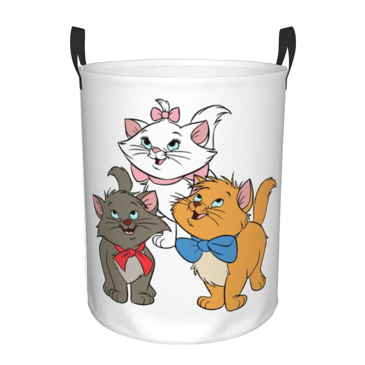 Hemasa Cats   On Pink Laundry Foldable Basket  for Toys / Clothes Hamper Storage Bin for Kids Nursery