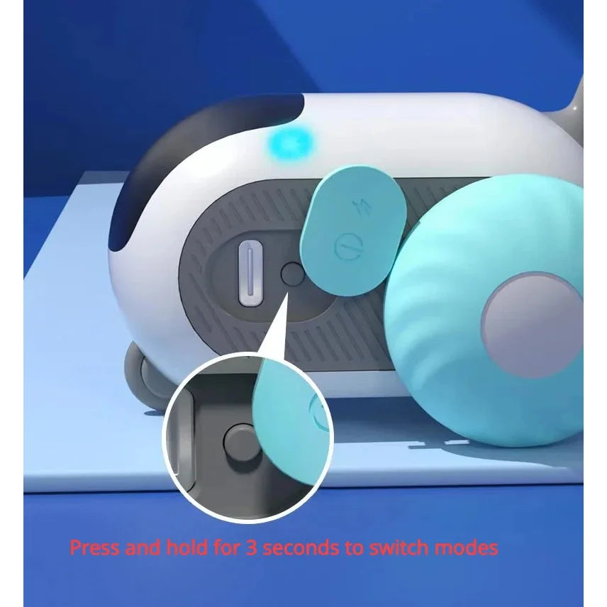 Hemasa Smart Sports Cat Toys With Remote Control Electric Car Toys Rechargeable Cat Teasing Car Toy Indoor Feather Interactive Cat Toys