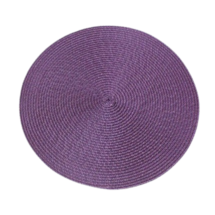 Hemasa Set of 6 Round Woven Non-slip Kitchen Placemat for Kitchen Dining Table European Style.