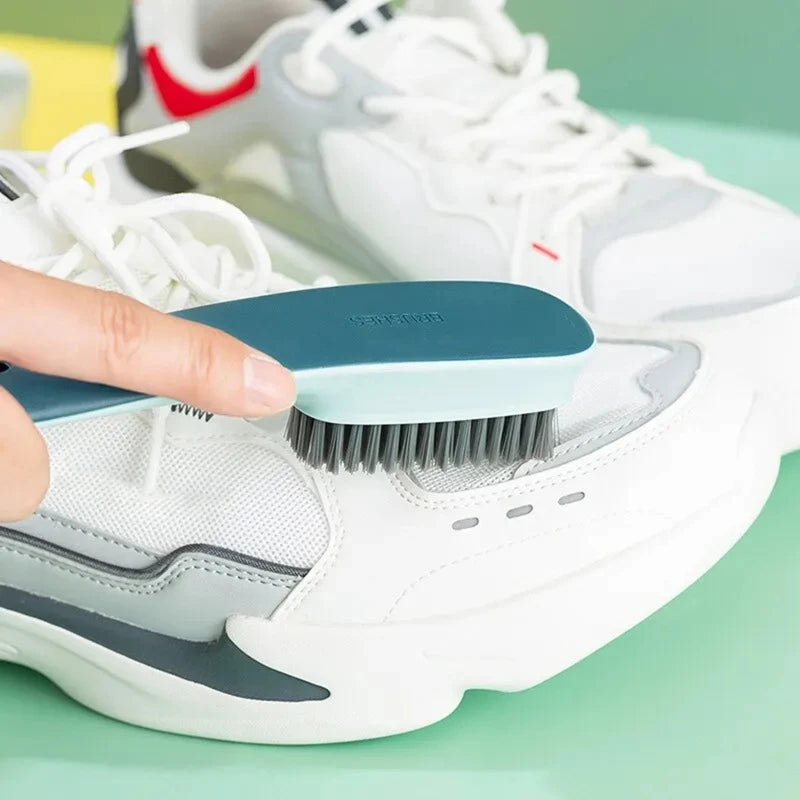 Hemasa 2Pcs Shoe Cleaning Brushes  Plastic Clothes Scrubbing Household Multi-functional Cleaning Tools