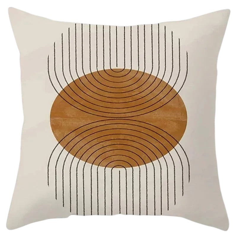 Hemasa 4Pcs Decorative Pillow Bedroom Sofa Car Cushion Cover Abstract Line Pattern Series Throw Pillow
