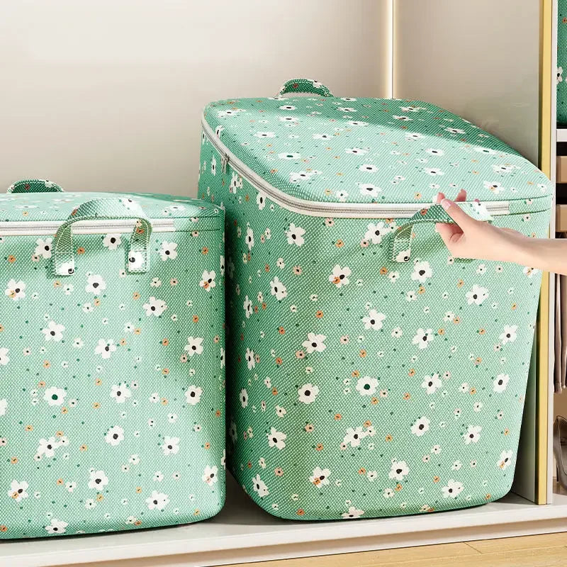 Large Capacity 220L Oxford Fabric Storage Box Modern Rectangle Home Wardrobe Clothing Organizer Clothes Quilt Blanket