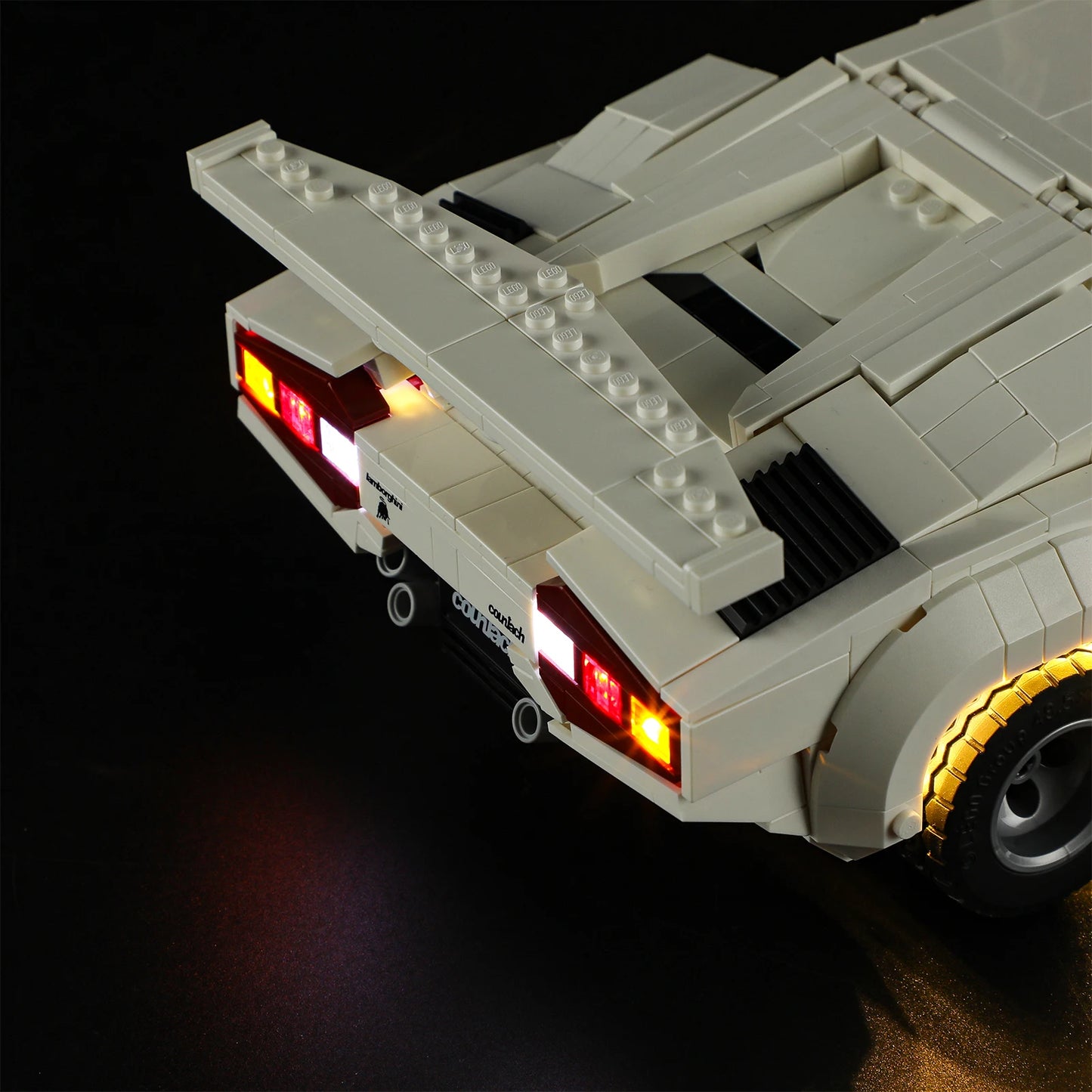 Car Led Light Kit For 10337 The Countach 5000 Quattrovalvole Not Include Building Block (Only Lighting Set)