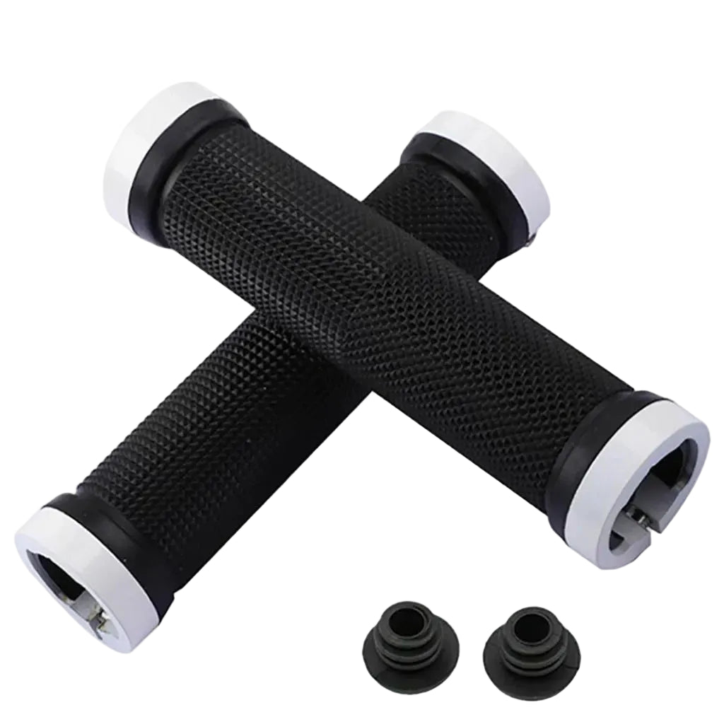 Tejesa 1 pair MTB BMX Road Cycling Handlebar Grips Anti-Skid Rubber Bicycle Grips Mountain Bike Lock On Bicycle Handlebars End Grips