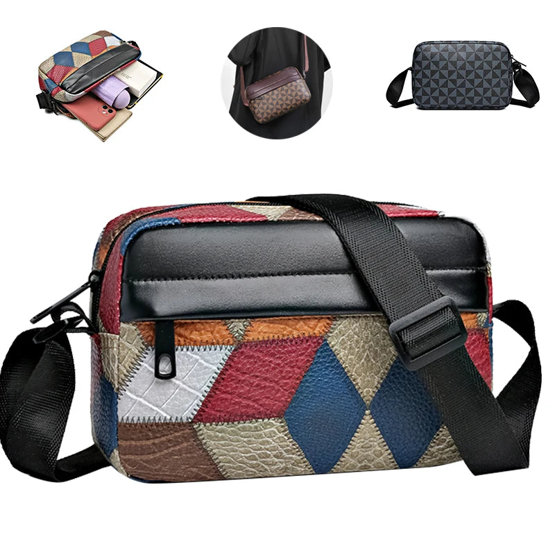 Tejesa  Pu Leather Men Waist Packs Business Crossbody Bags for Male Fashion Travel Storage Phone Shoulder Bags Clutch Bag
