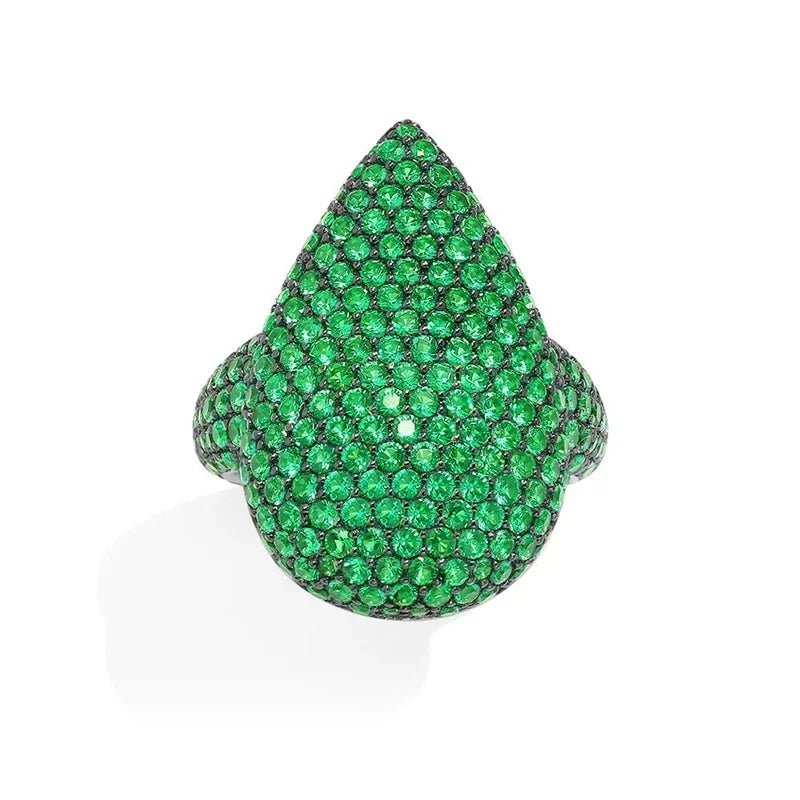 Tejesa 925 Silver December 2023 New Magenta Green Purple Diamond Earrings Necklace Bracelet Ring For Women Luxury Designer Jewelry