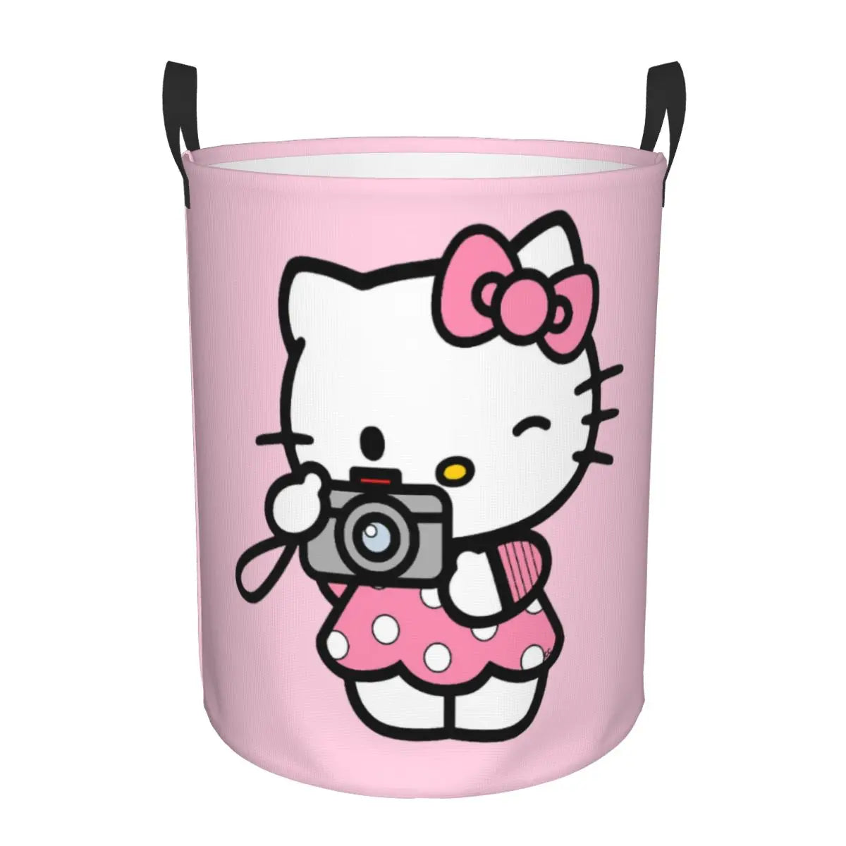 Hemasa Hello Kitty Laundry Basket Large Storage Basket Cartoon Sanrio Girls Boys Toy Organizer