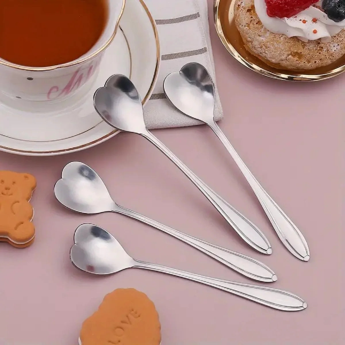 Hemasa 12  Pcs Coffee spoon / dessert spoon/ delicate cup, small spoon, seasoning, milk stirring stick, stainless steel mixing spoon