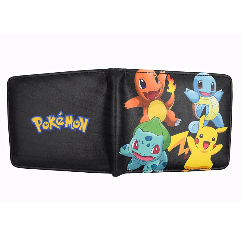 Hemasa Anime Cartoon Pikachu Charmander Wallet Cool Short Purse with Coin Pocket