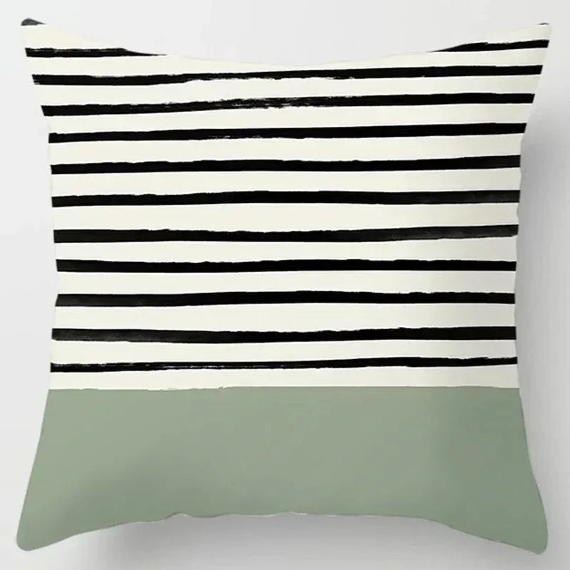 Hemasa 4Pcs Decorative Pillow Bedroom Sofa Car Cushion Cover Abstract Line Pattern Series Throw Pillow