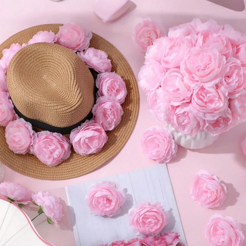 5/10Pcs Rose Artificial Flowers Bouquet Silk Fake Flower for Home Decor Garden Wedding Bride Decoration Outdoor Vase Ornament