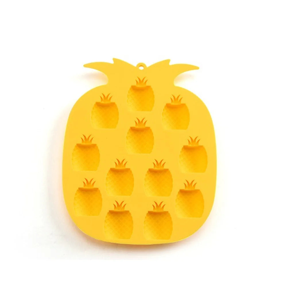 Fruit Silicone Cake Mold Apple Pineapple Strawberry DIY Chocolate Ice Candy Grinding Tool DIY Homemade Handmade Ice Mold