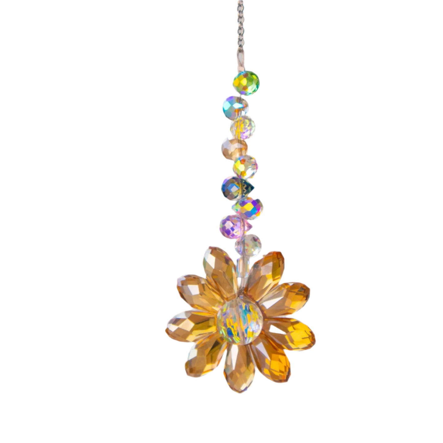 Hemasa Daisy  Crystal Sun Catcher  Window Decors Rainbow Maker Indoor Suncatcher Courtyard Garden Decoration