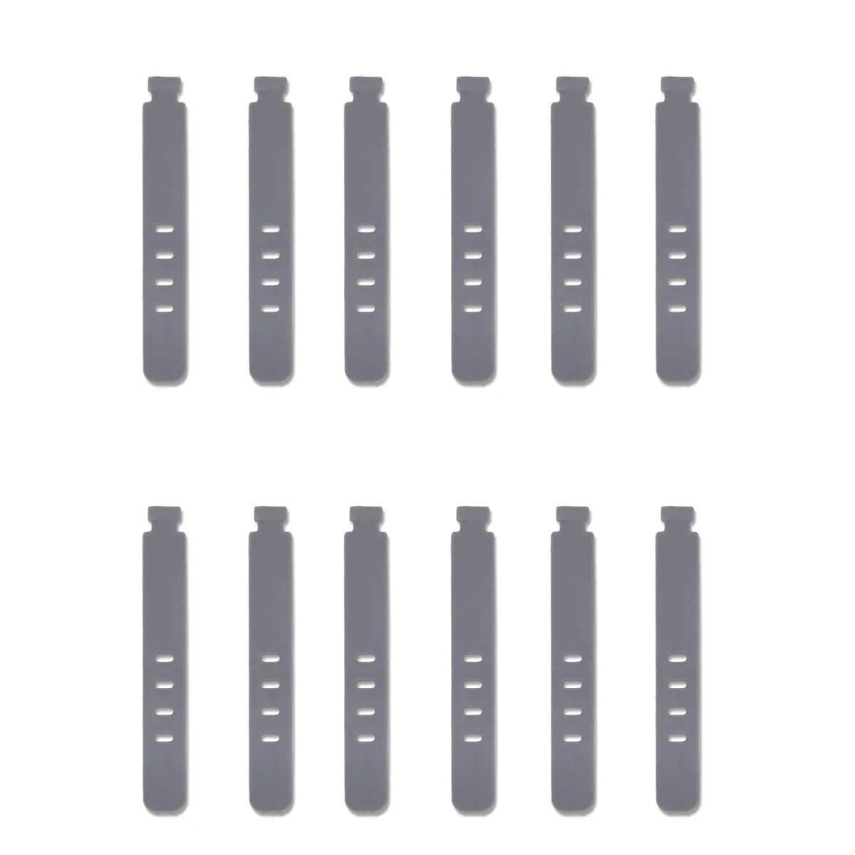 Tejesa 20/12 Pcs  Cable Ties Cord Organizer Management Silicone Wire Holder Straps Zip Clips Reusable Tie Wraps Keeperwinder Rubber