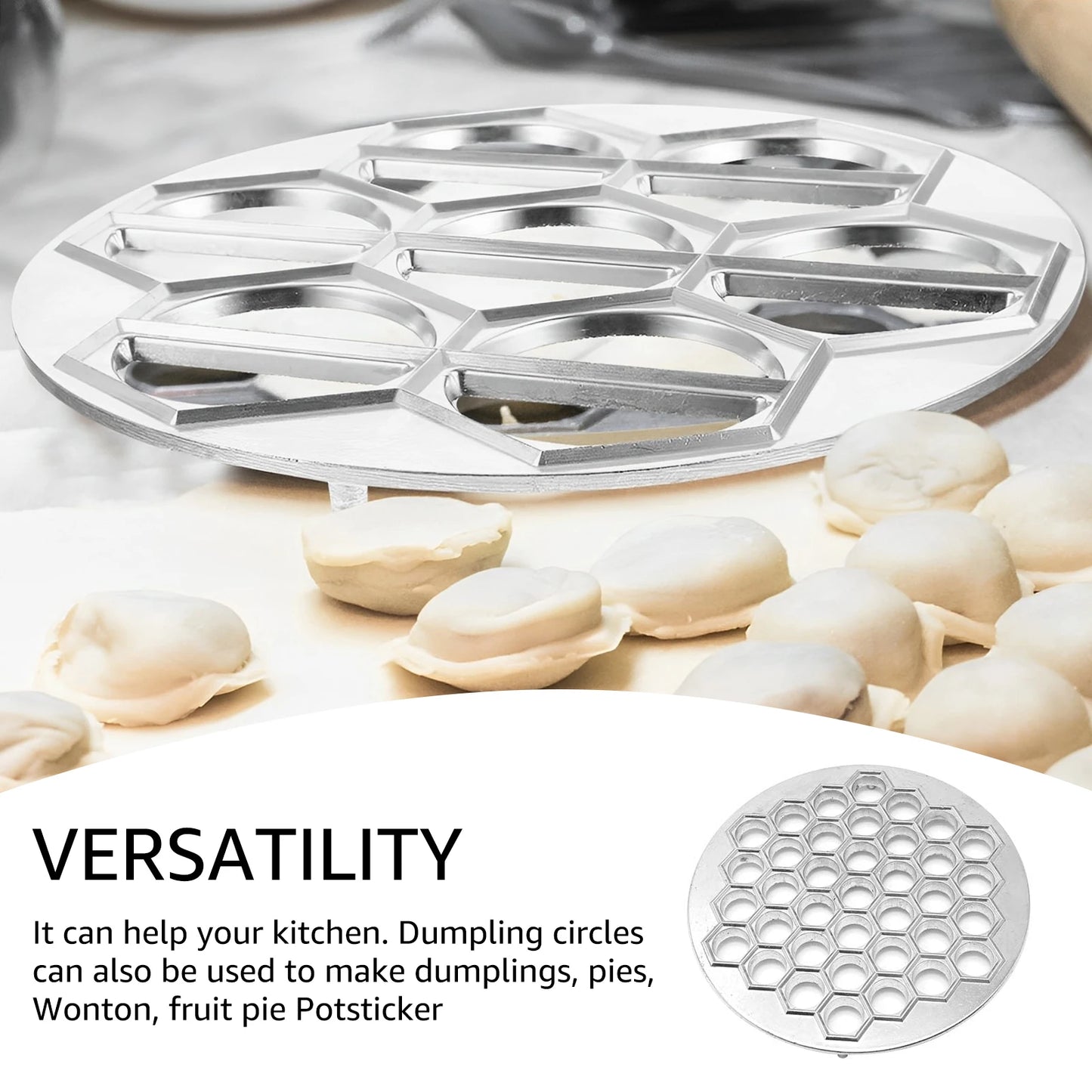Tejesa 3/1pc Dumpling Moulds Aluminum Alloy Fast Pelmeni Maker Ravioli Mould for Kitchen Cooking Dumplings Pies Wontons Fruit Pies Tool