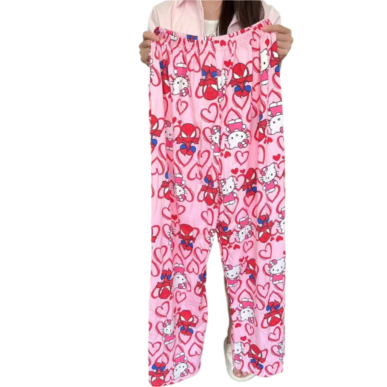 Hemasa  Hello Kitty Pajama Halloween Flannel Fashion Trousers for women