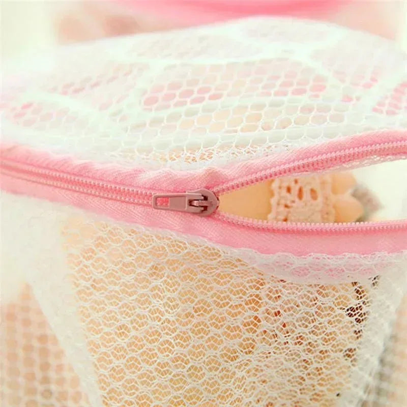 Hemasa 3pcs Lingerie Washing Mesh Clothing Underwear Organizer Washing Bag Useful Mesh Net Bra Wash Bag zipper Laundry Bag