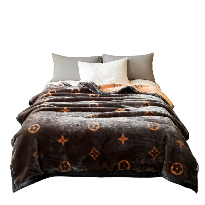 Hemasa New Flower Pettern  Pluffy warm blanket   150/180/200cm