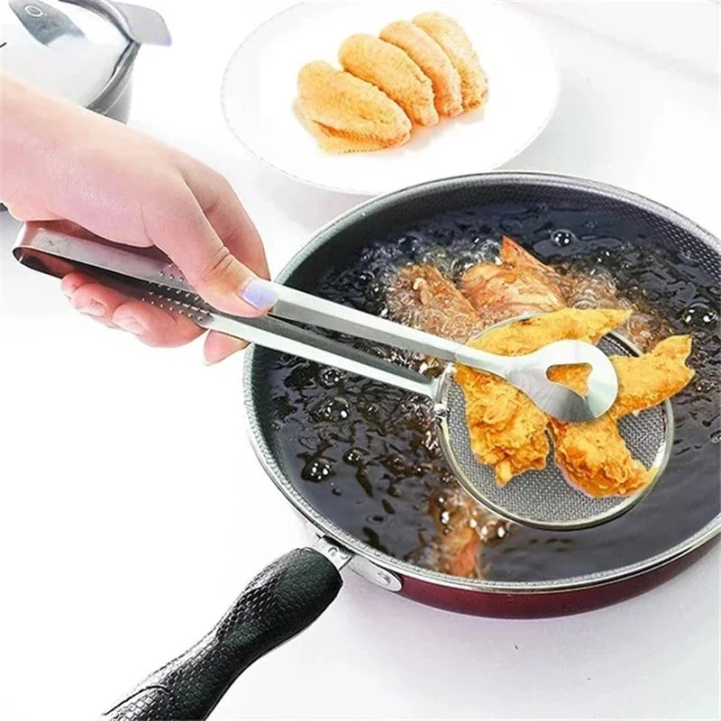 Hemasa  Multifunction Stainless Steel Sieve Filter Spoon Fried Food Oil Strainer Clip Handheld Cooking Tools Gadgets
