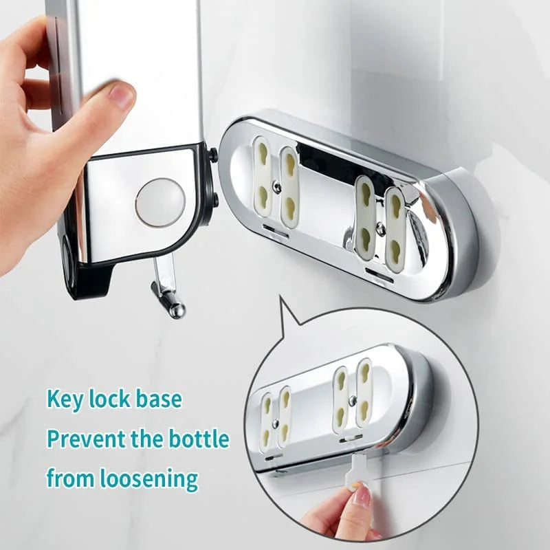 Hemasa 500Ml Manual Press Liquid Soap Dispenser /Wall Mount Soap Shampoo Gel Shower Liquid Container for Bathroom