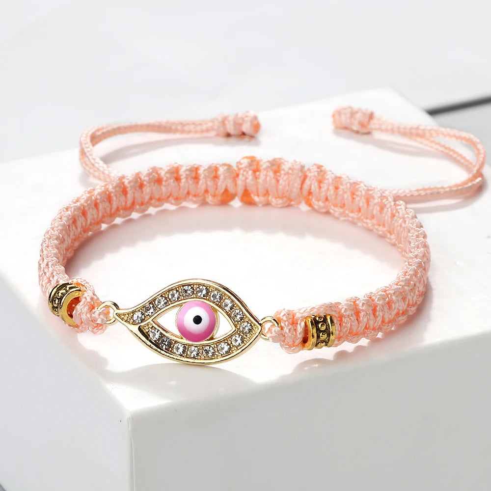 Adjustable Handmade Braided Rope Lucky Red String Bracelet Women Men Turkish Evil Eye Fashion Bracelet Friendship Amulet Jewelry