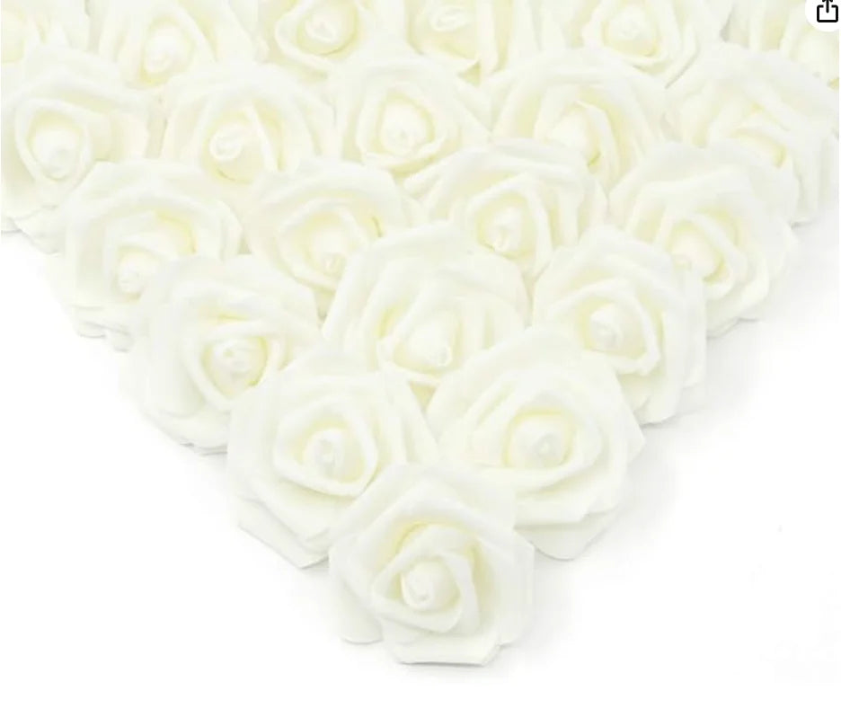 10/20/50Pcs Artificial Foam Rose Flowers PE Fake Flower for Home Room Dceor Wedding Party Halloween Thanksgiving Christmas Decor