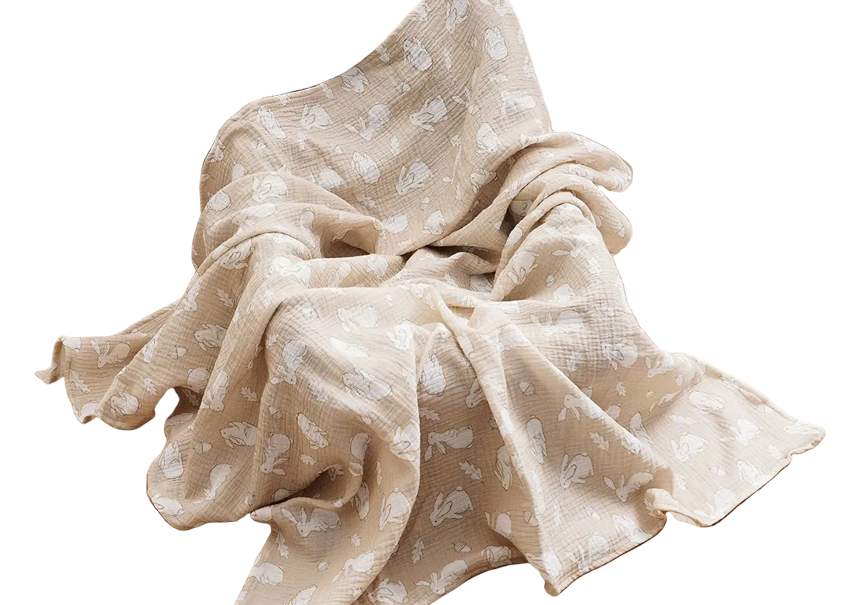 Tejesa All Season 100% Cotton Baby Muslin Swaddle Blanket/ Newborn Bath Towel/100x100cm