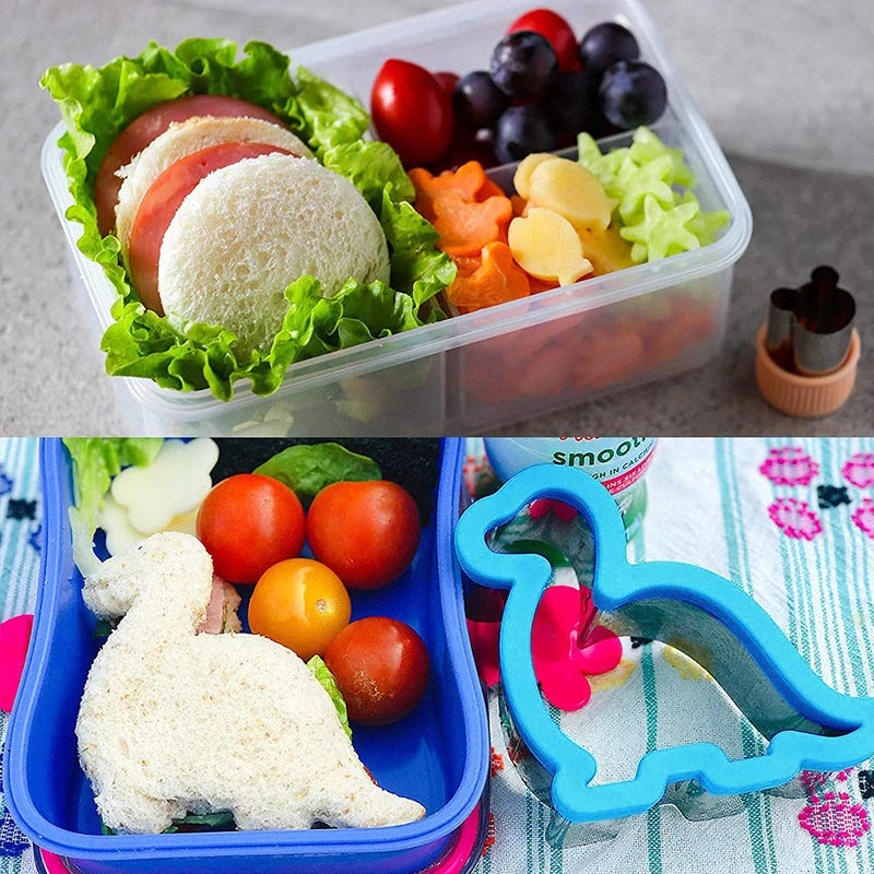 Hemasa Sandwich Cutters For Children Kids Heart Star Mickey Bread Toast Lunch Bento Box Food Cookie Sandwich Makers Molds