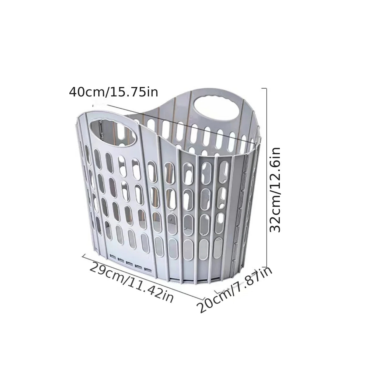 Tejesa Modern Foldable Laundry Hamper High-capacity Portable Dirty Clothes Organizer Durable Laundry Basket for Home Bathroom
