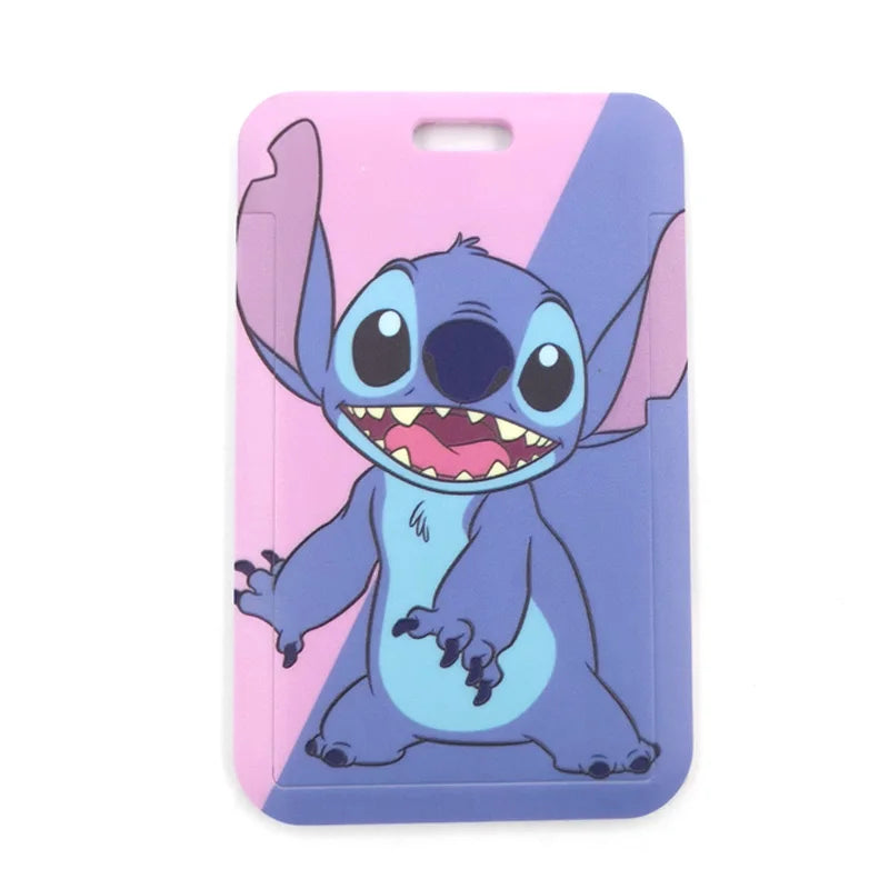 Disney Stitch Lanyard Badge Holder ID Card Lanyards Mobile Phone Rope Key Lanyard Neck Straps Keychain Key Ring