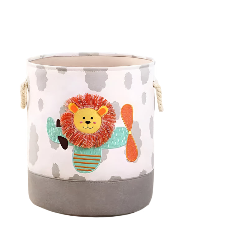 Hemasa Folding Storage Basket Linen Storage Fabric Wardrobe Office Bedroom Closet Toys Laundry Basket With Handle