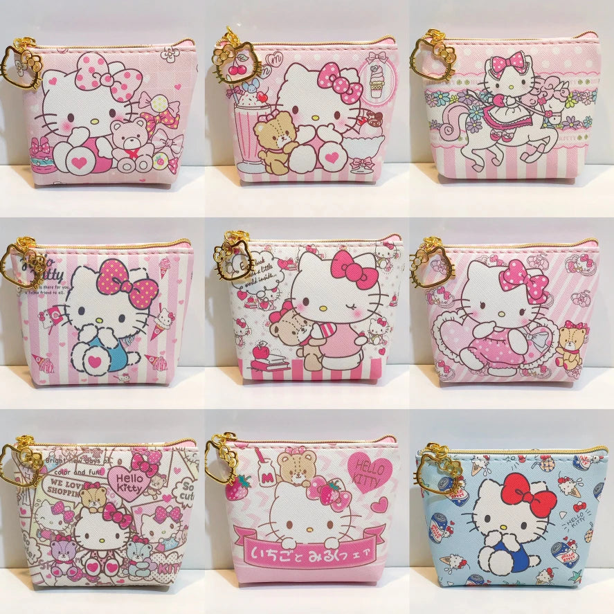 Tejesa Random  Hello Kitty Small Wallet/ Girl Wallet Kawaii Purses Cute Kid Birthday Gift