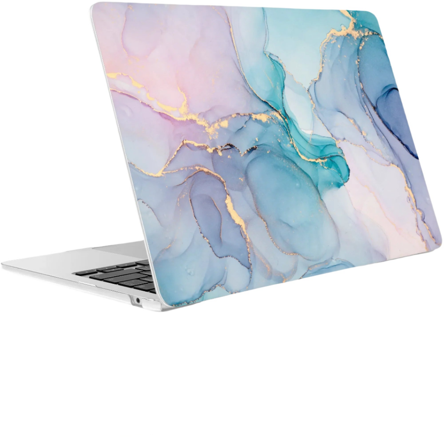 Hemasa Marble Plastic Laptop Case for MacBook M4 Air 13 inch A2337 A2179 A1932 Hard Shell Cover for Mac Pro 13 15 16 2022 A2338 A2251