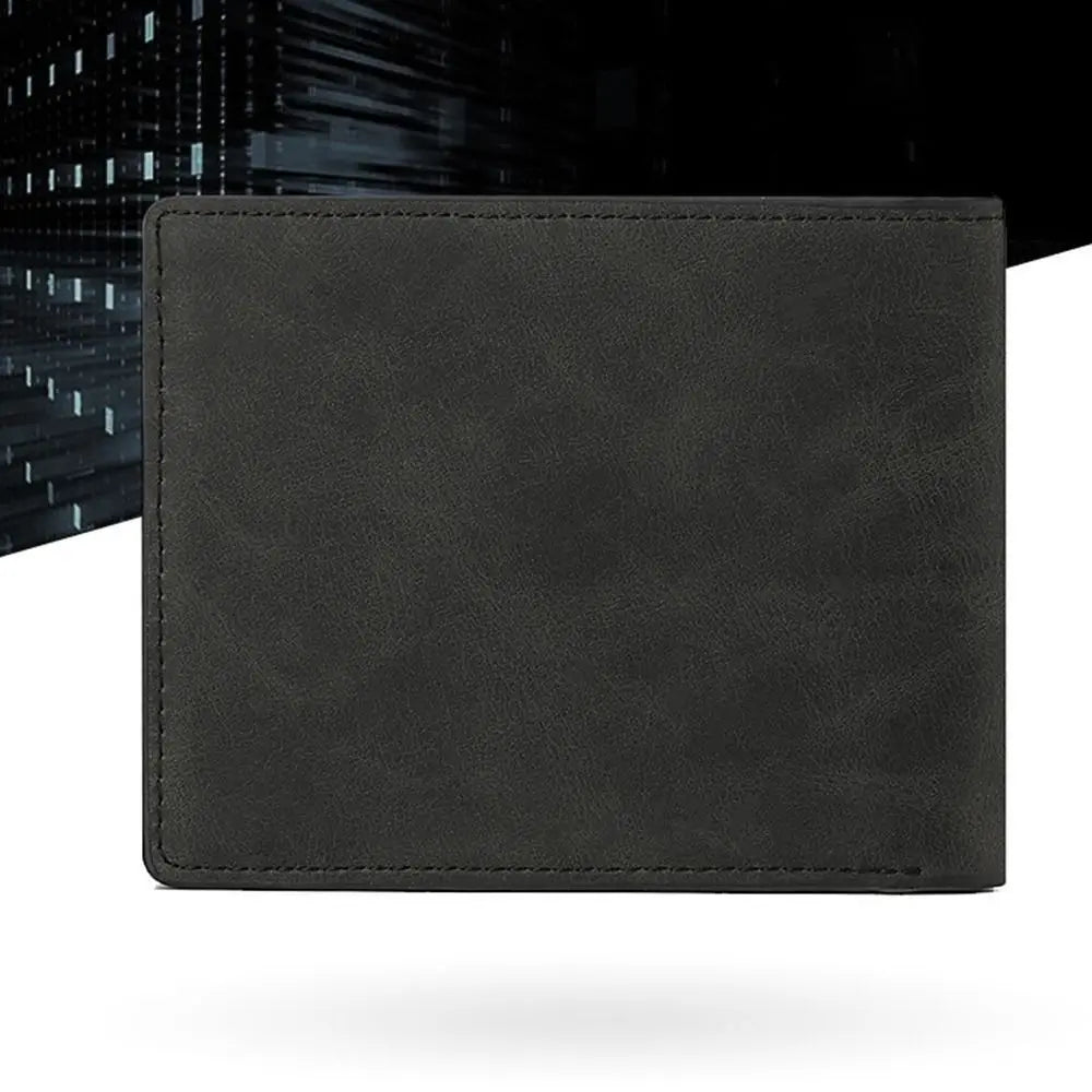 Multi-card Slot Men Wallet Fashion Folding Large-capacity Coin Purse PU Leather Short Purse