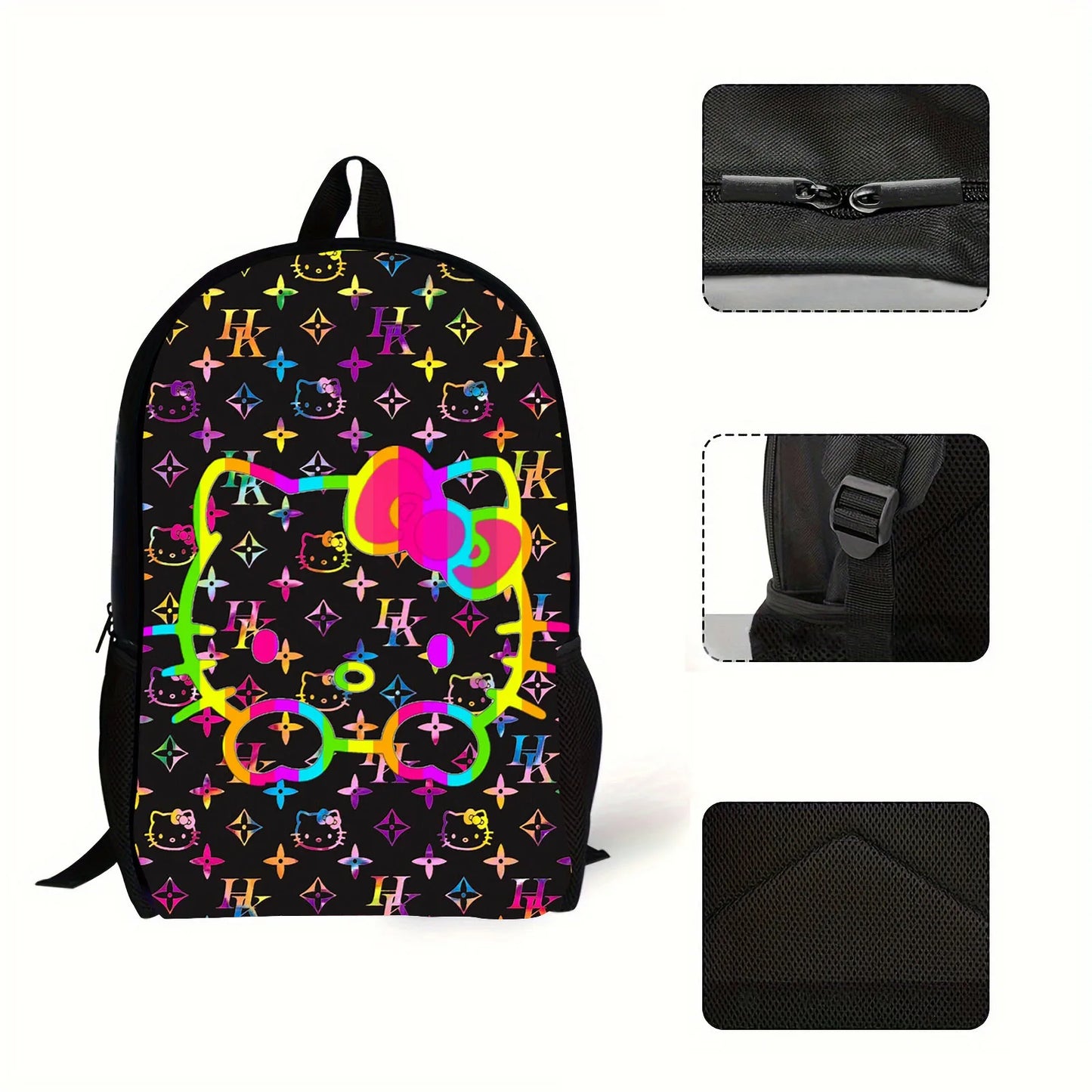 Sanrio Hello Kitty Waterproof Backpack Print Fashion ﻿decorative pattern Schoolbag School Bagtravel bag canvas bag travel bag