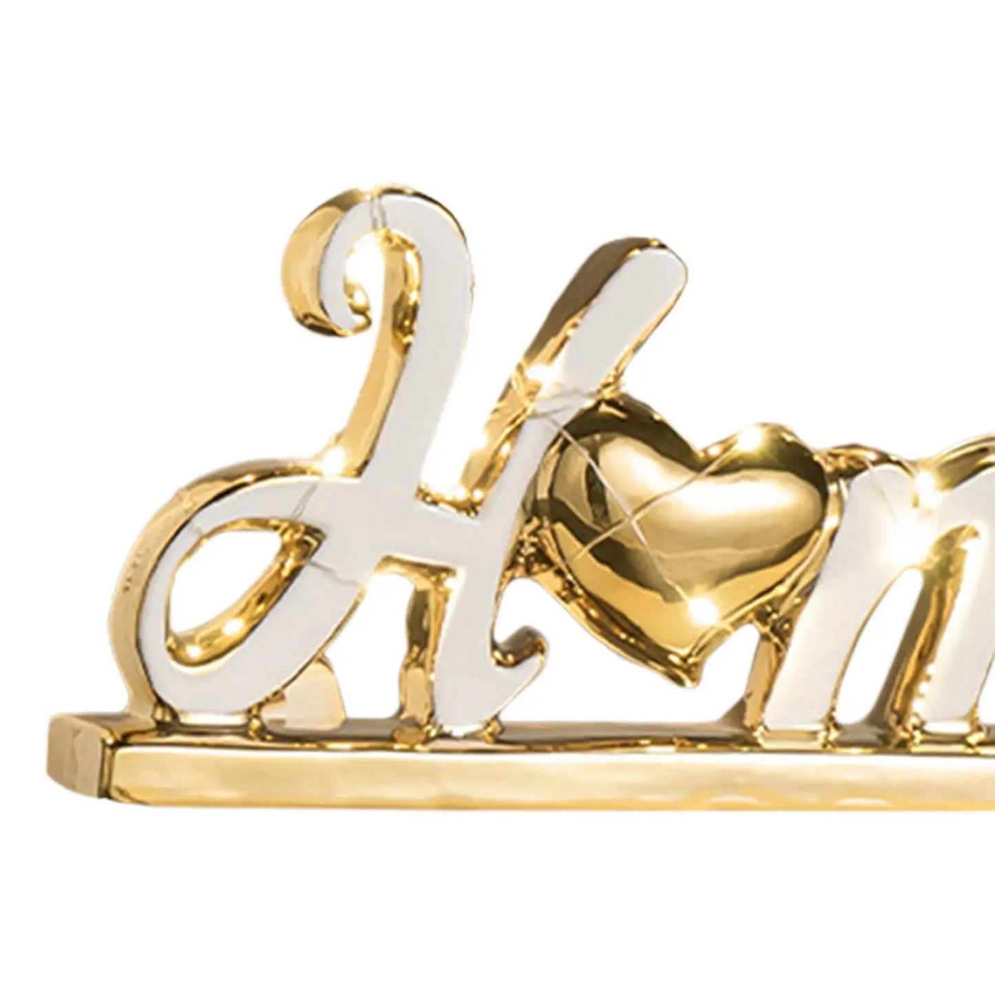 Hemasa Tabletop Freestanding Letter Sign Tabletop Decor Ceramics Table Centerpiece