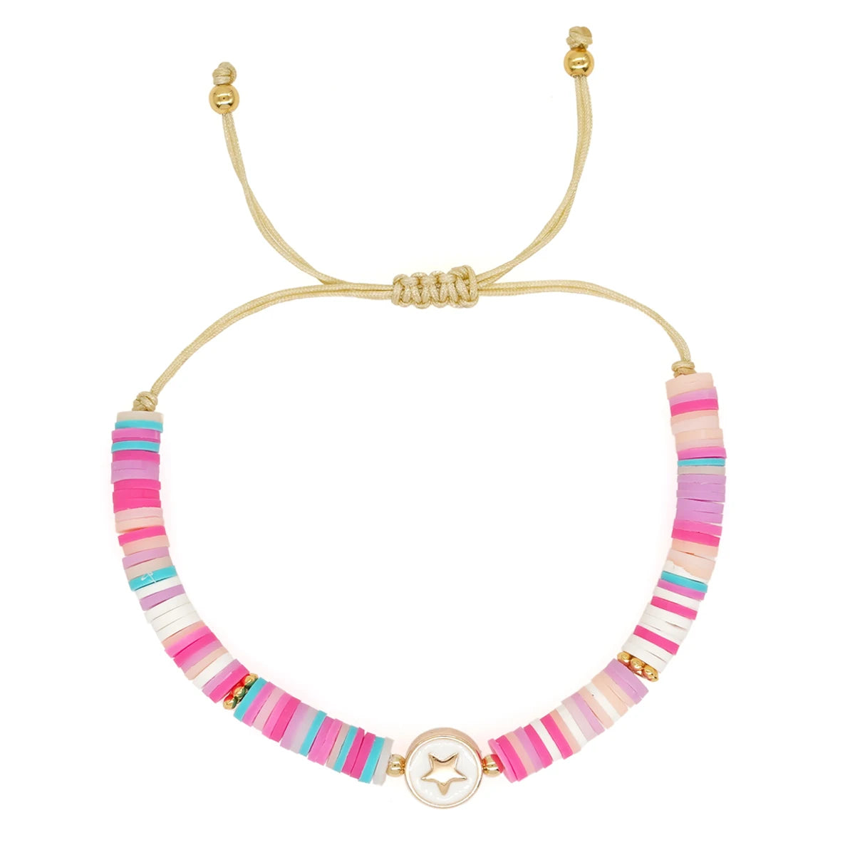 Go2boho Summer Beach Beaded Bracelet  Women Heishi Jewelry Sets Shell Star Heart Daisy Charm Gold Plated Bead Imitation Pearl