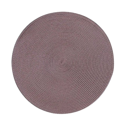 Hemasa Set of 6 Round Woven Non-slip Kitchen Placemat for Kitchen Dining Table European Style