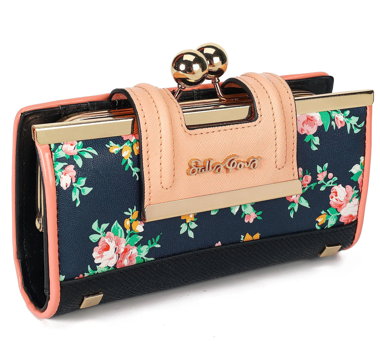 Hemasa  Floral Pattern and Elegant Wallet Various Colors Beautiful Design Practical Functions Purse