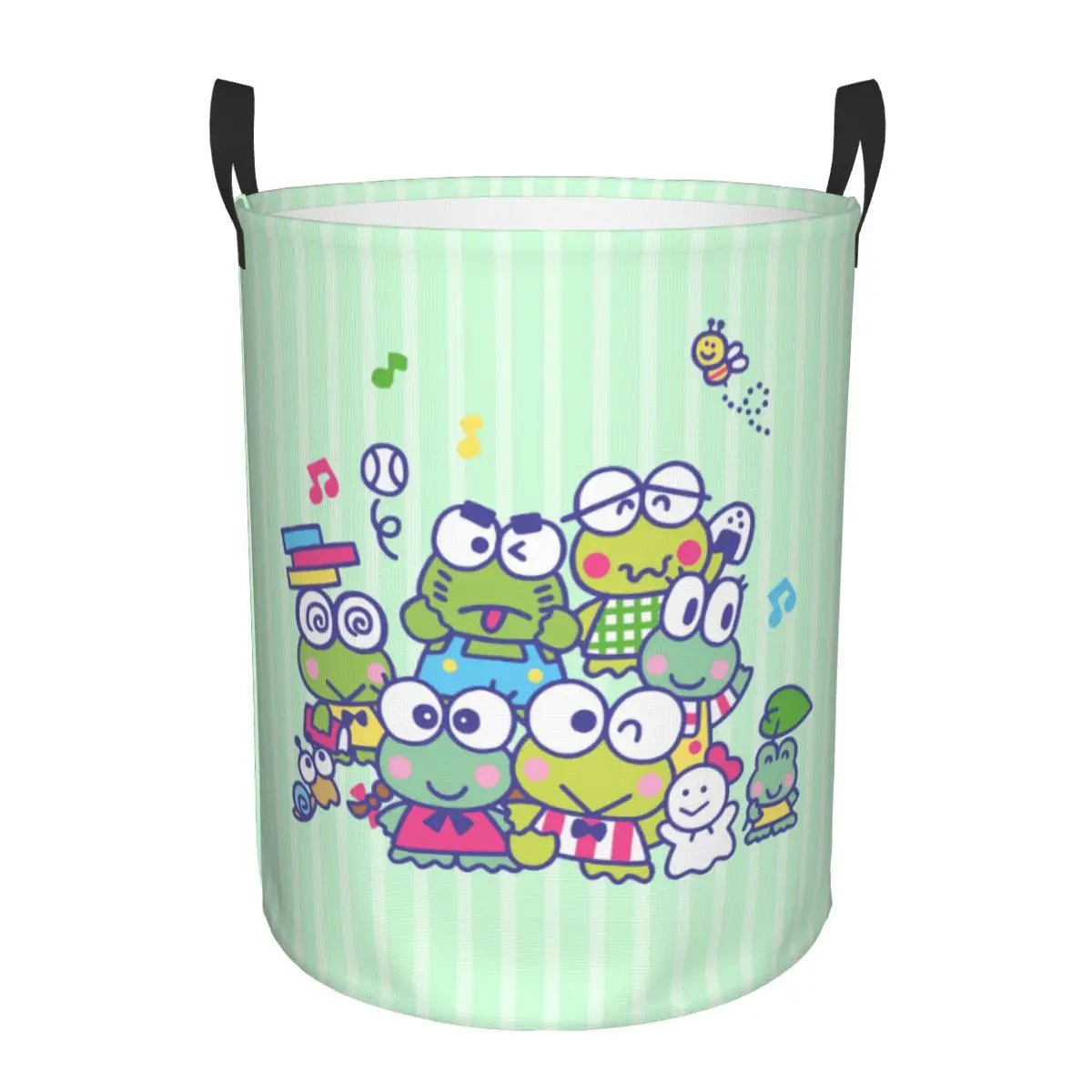 Tejesa Laundry Basket Foldable Large Capacity Clothes Storage Bin Big -eyed Frog Anime Baby Hamper